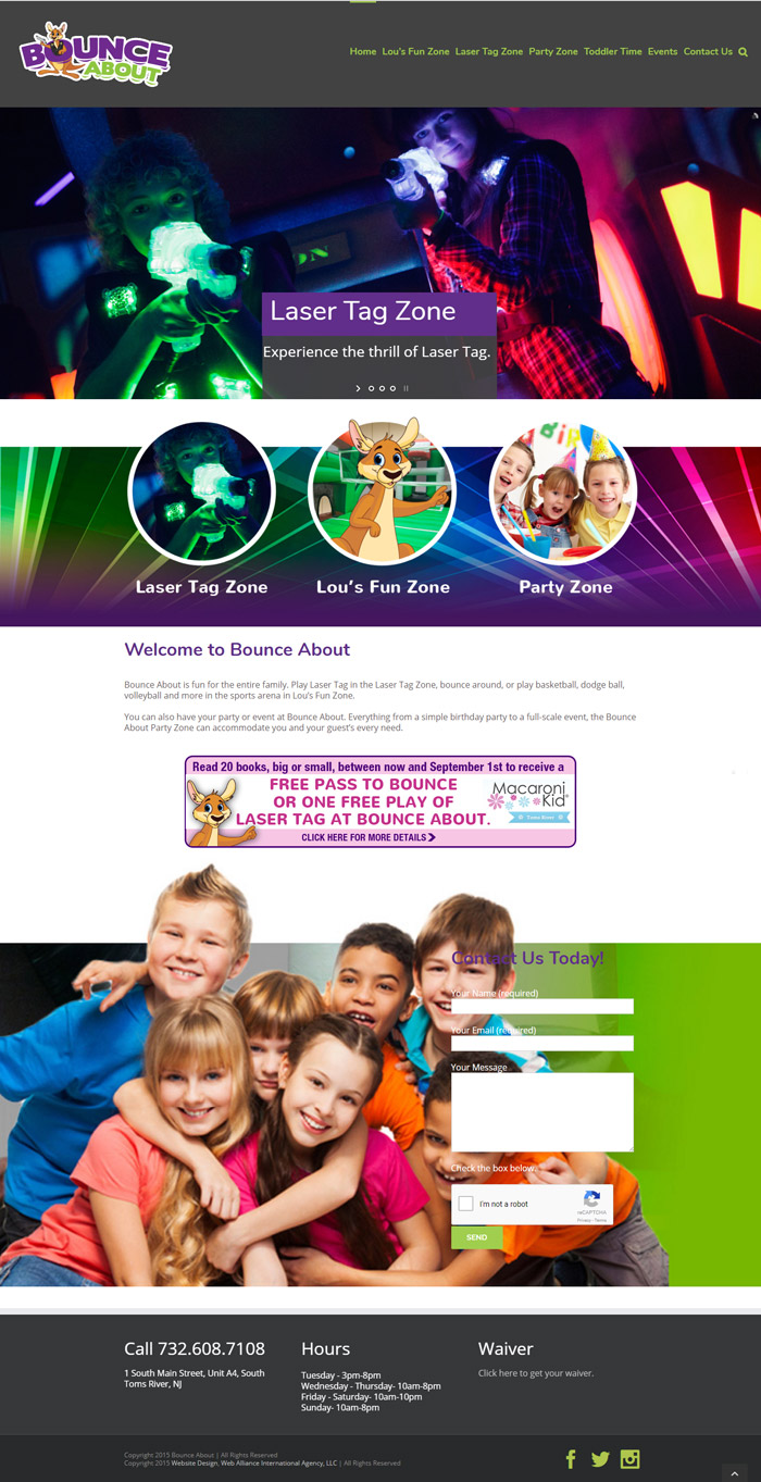 BounceAboutWebsite