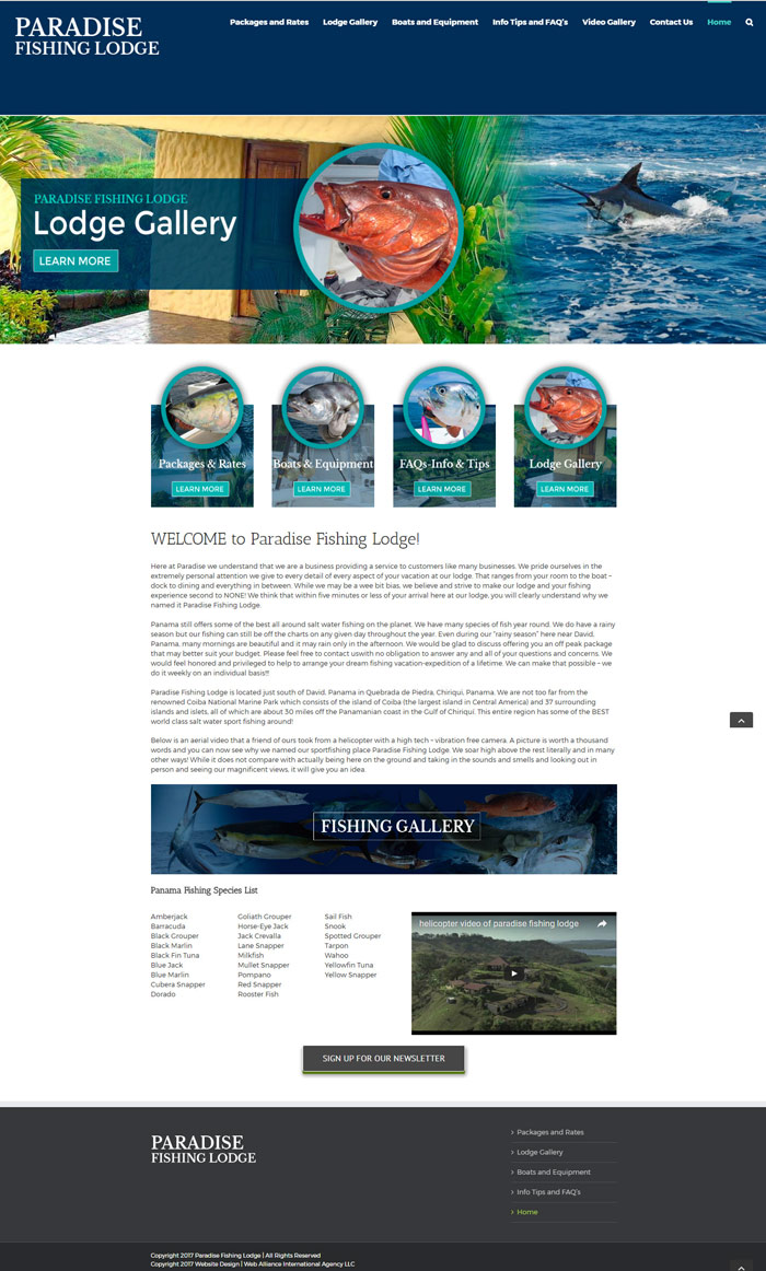 ParadiseFishingLodgeWebsite